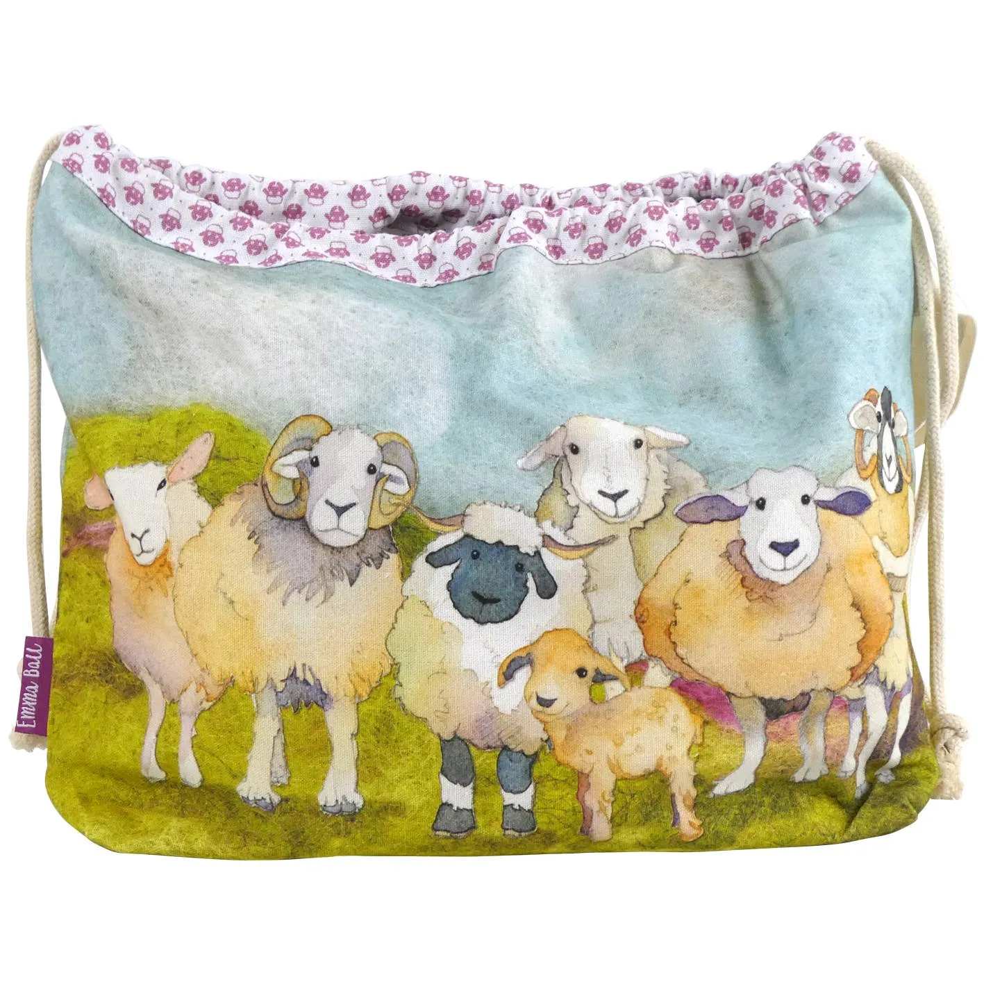 Draw String Project Bag by Emma Ball