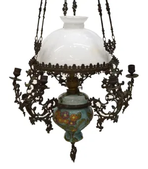 DUTCH HANGING OIL LAMP, 19th Century ( 1800s )