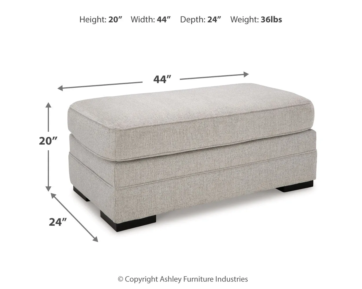 Eastonbridge Sofa Chaise, Chair, and Ottoman in Shadow