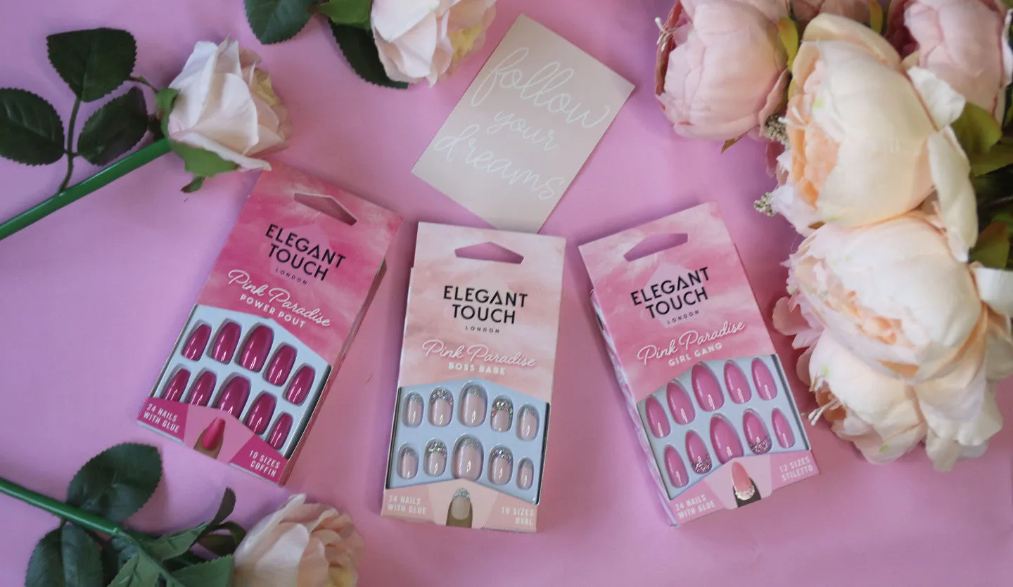 Elegant Touch False Nails Pink Paradise - Boss Babe
