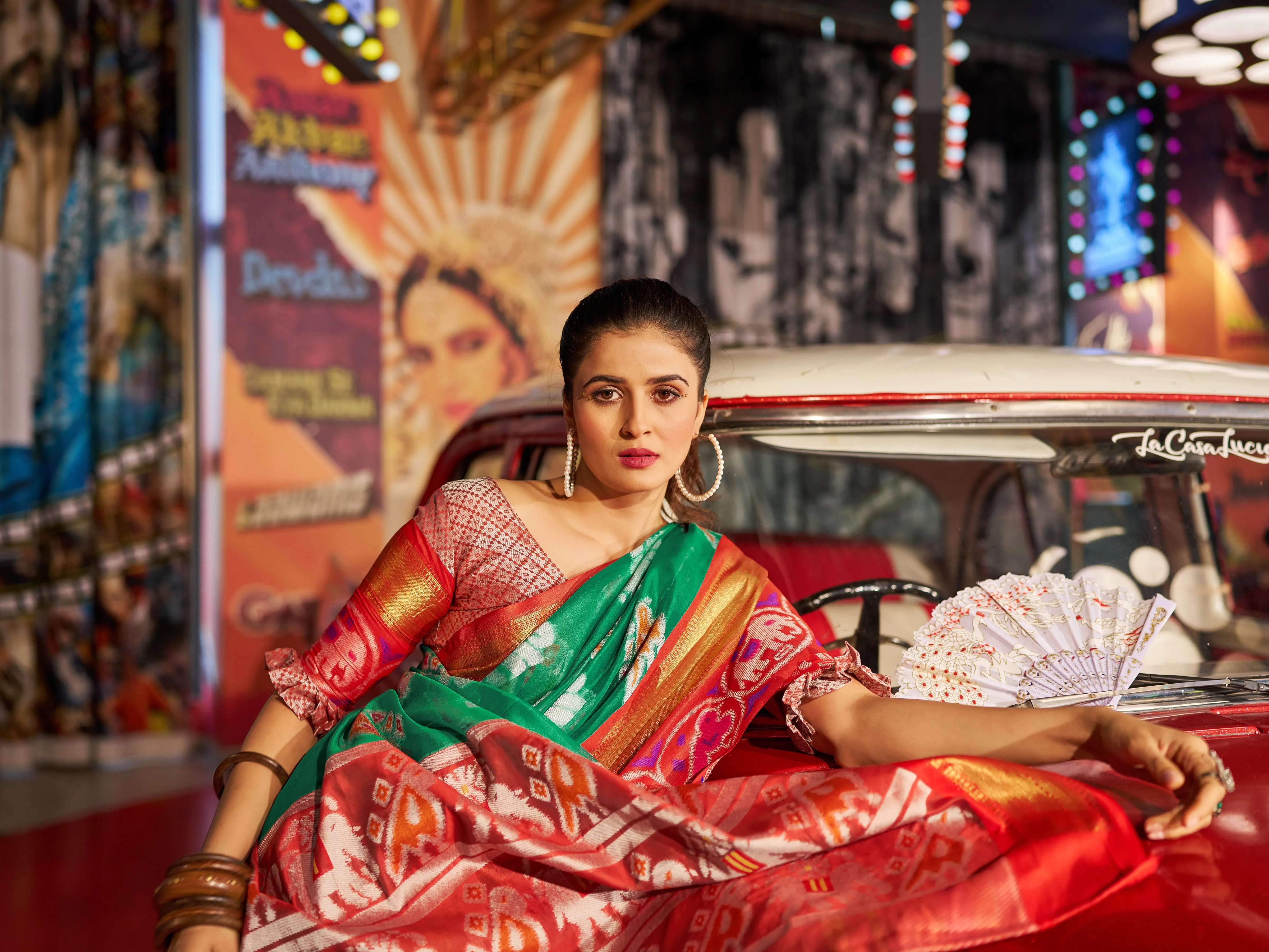 Enchanting Green Patola Silk Saree with Exquisite Weaving Work