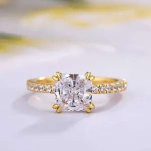 Exquisite 2.0 Carat Princess Cut Engagement Ring