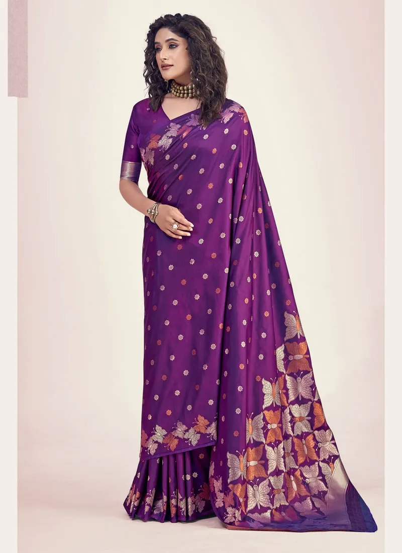Exquisite Banarasi Soft Silk Saree with Silk Blouse