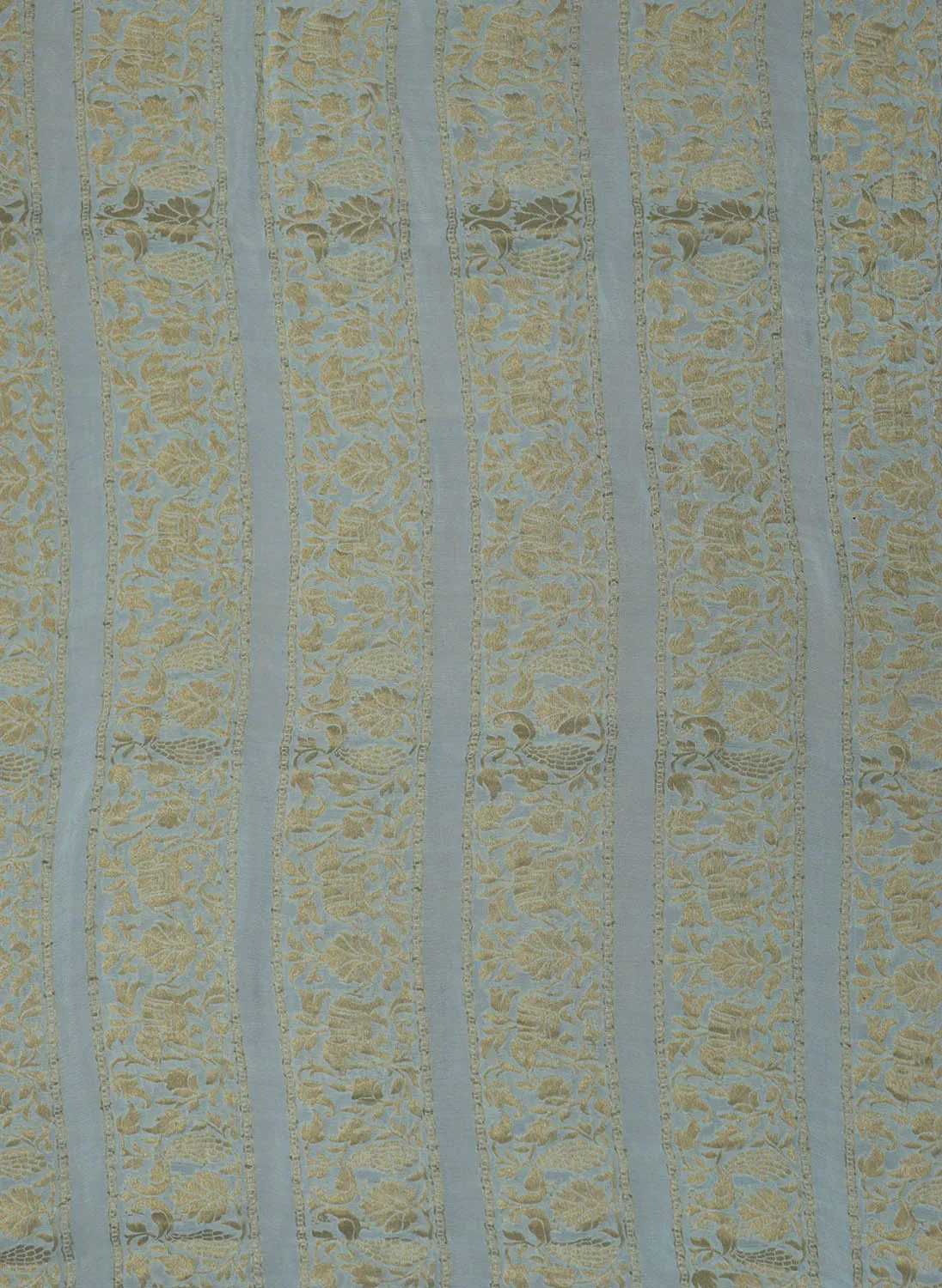 Exquisite Blue Banarasi Georgette Fabric - 1 Mtr Length
