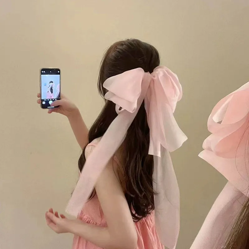 Exquisite Chaebol Daughter Black Bow Clip