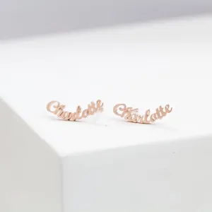 Exquisite Customizable Name Earrings