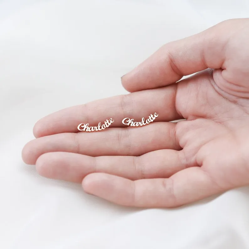 Exquisite Customizable Name Earrings