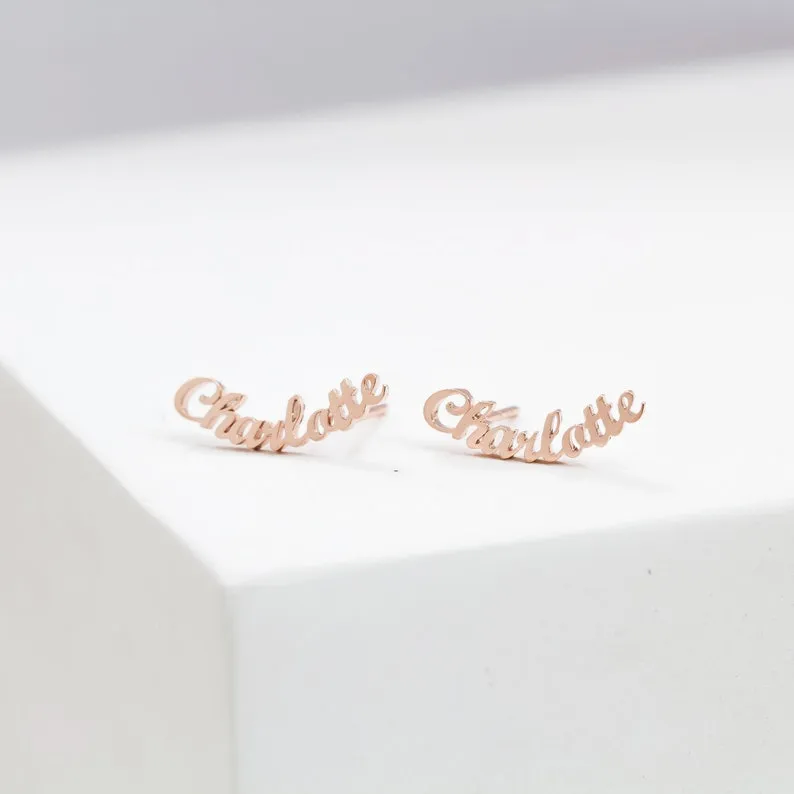 Exquisite Customizable Name Earrings