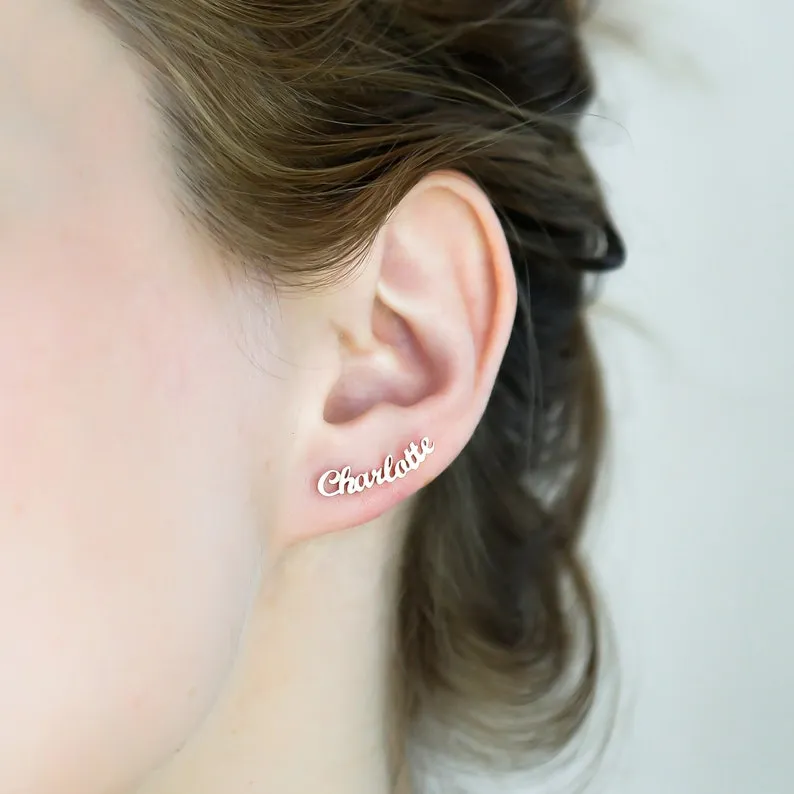 Exquisite Customizable Name Earrings