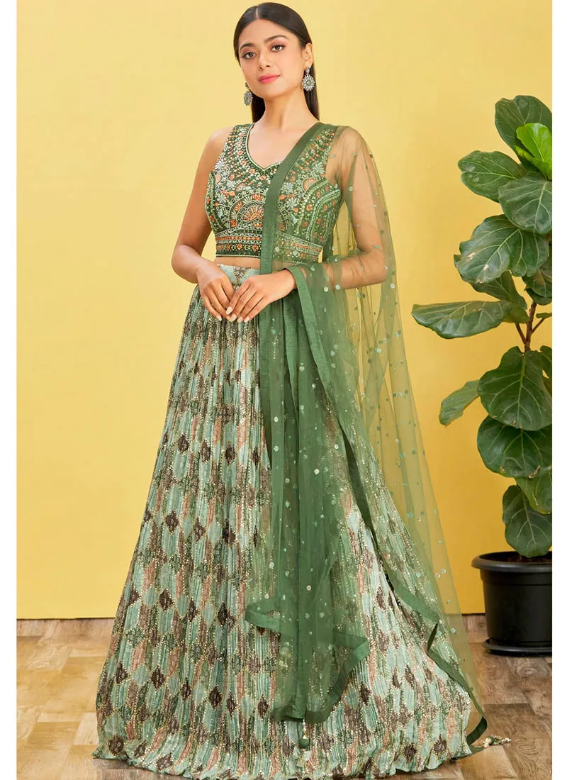 Exquisite Designer Embroidered Lehenga Choli