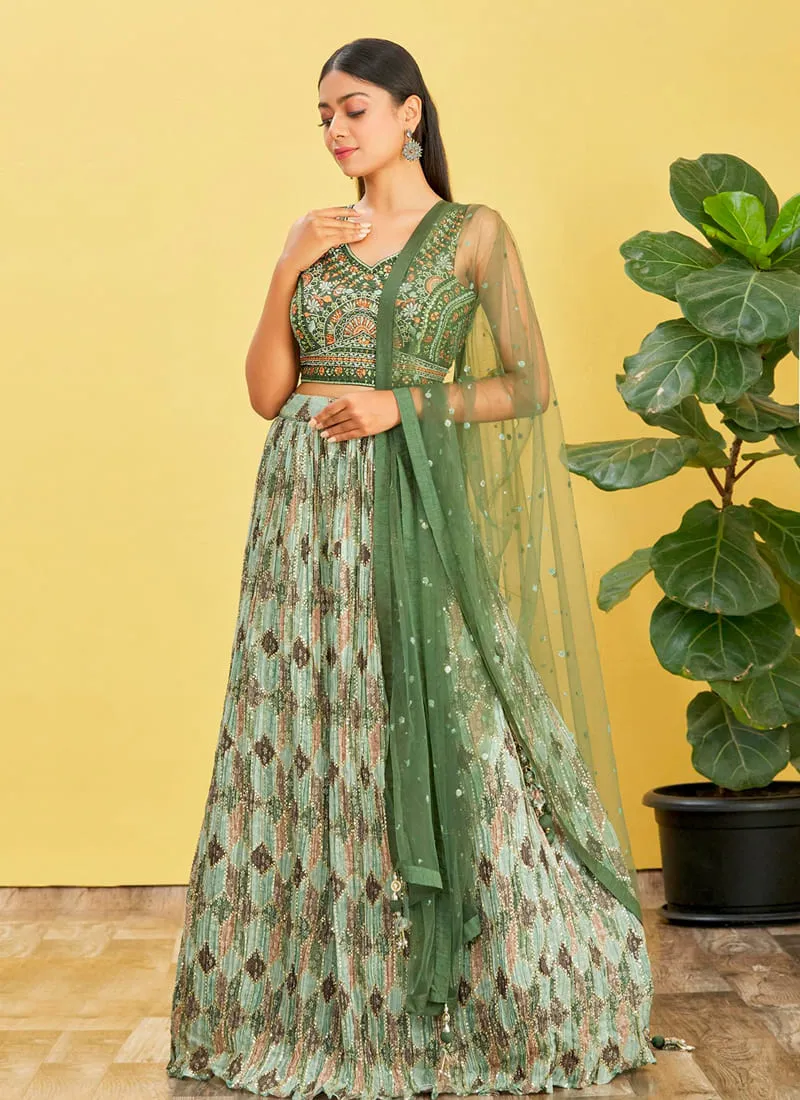 Exquisite Designer Embroidered Lehenga Choli