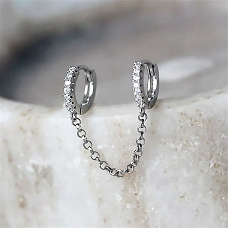 Exquisite Fashion Ladies Long Chain Earrings