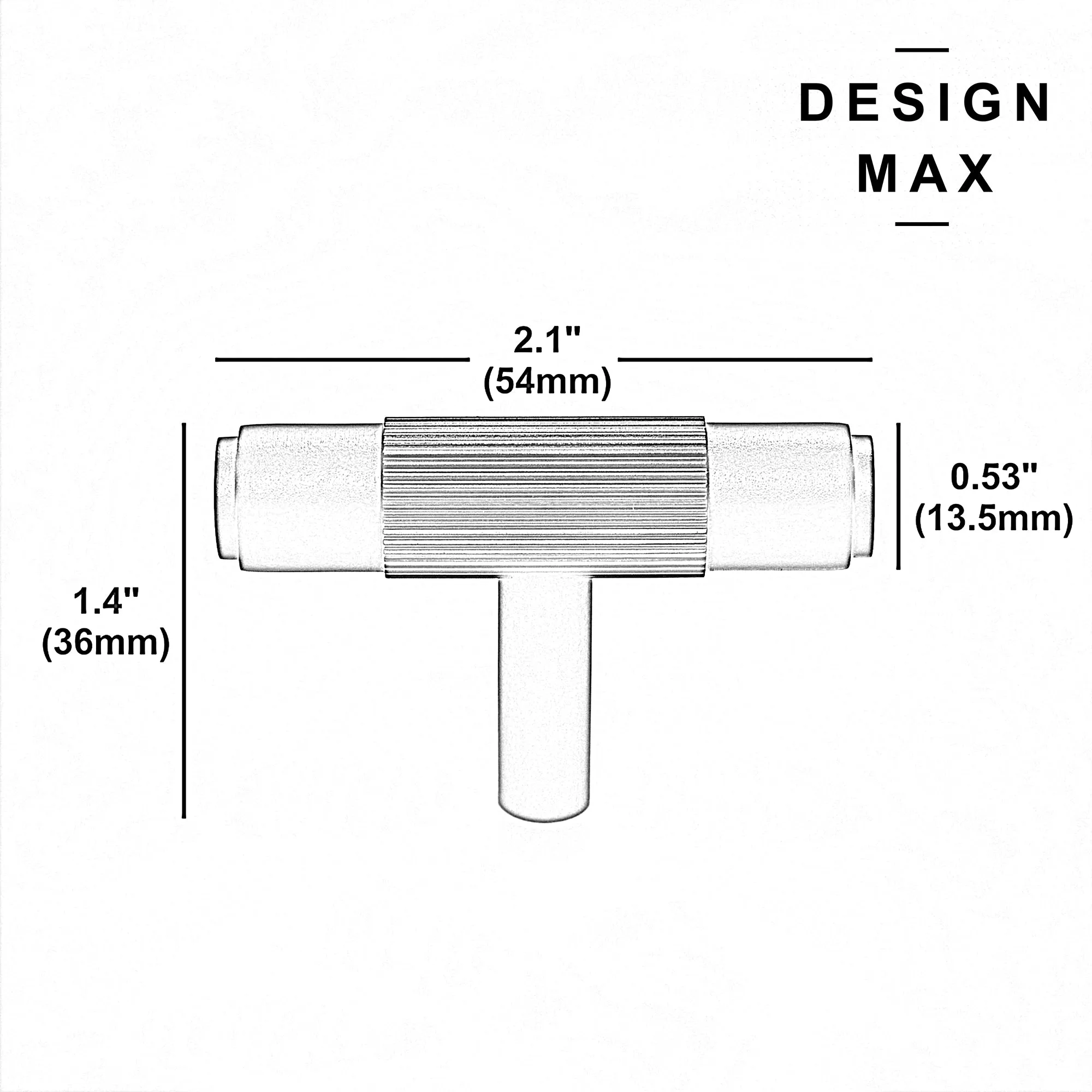 Exquisite Linear Solid Brass Cabinet Pull