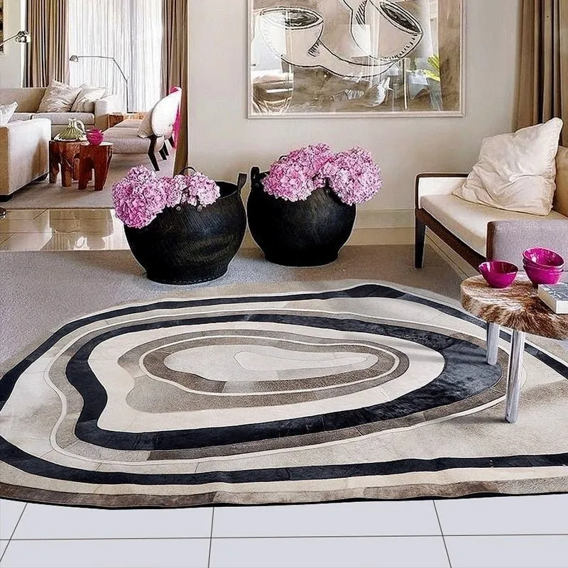 Exquisite Modern Hair-On Cowhide Area Rug