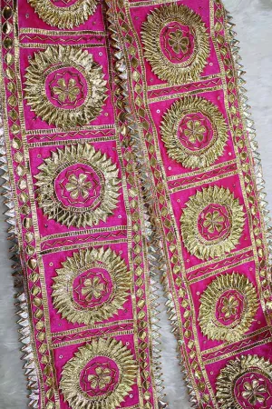 Exquisite Pink Gota Lace: Timeless Handcrafted Elegance