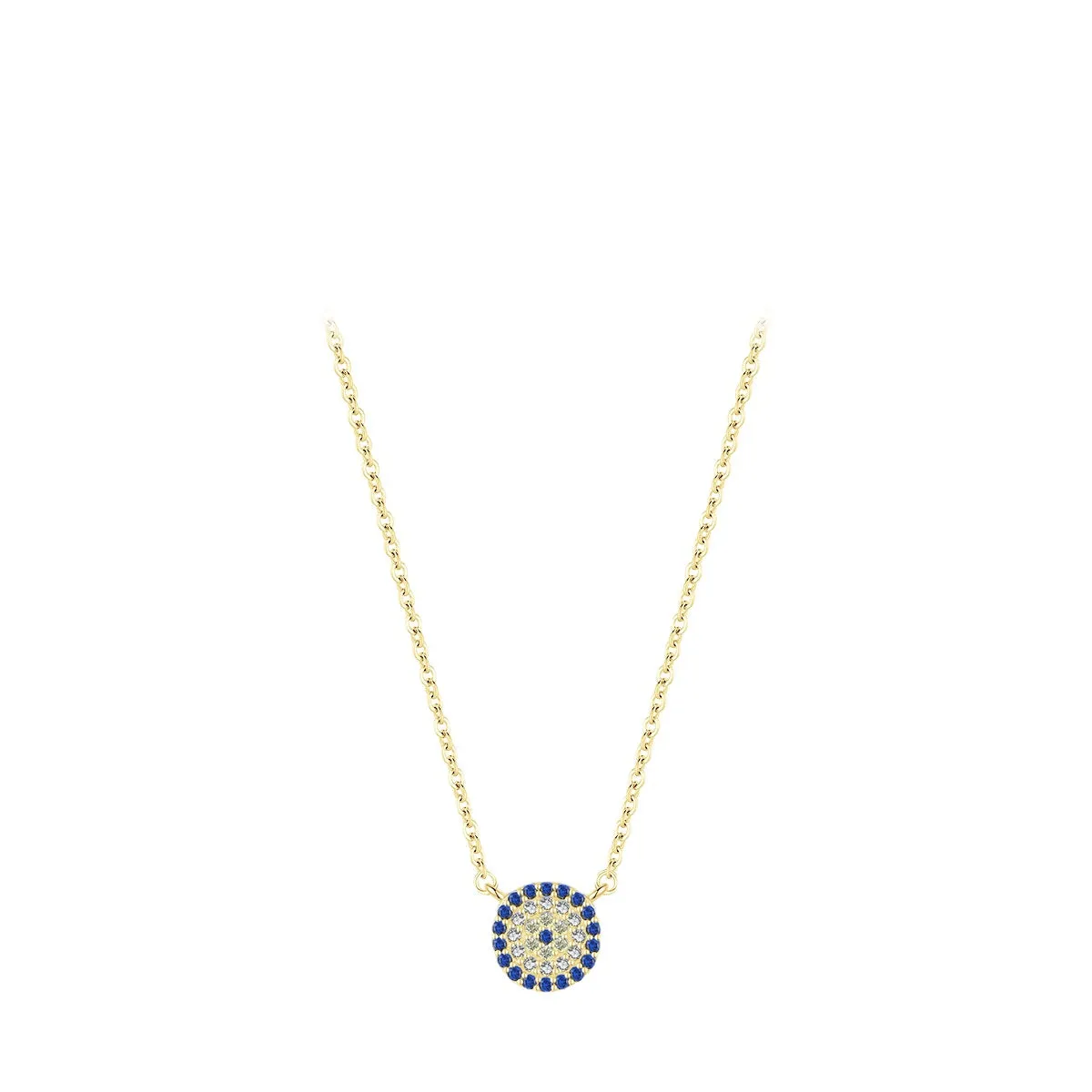 Exquisite Sterling Silver Blue Zircon Collar Necklace