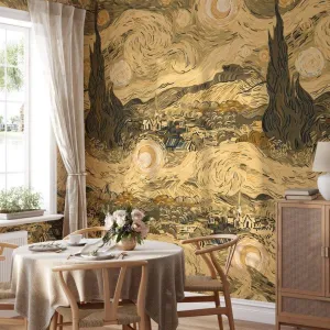 Extra Large Van Gogh Artistic Wallpaper