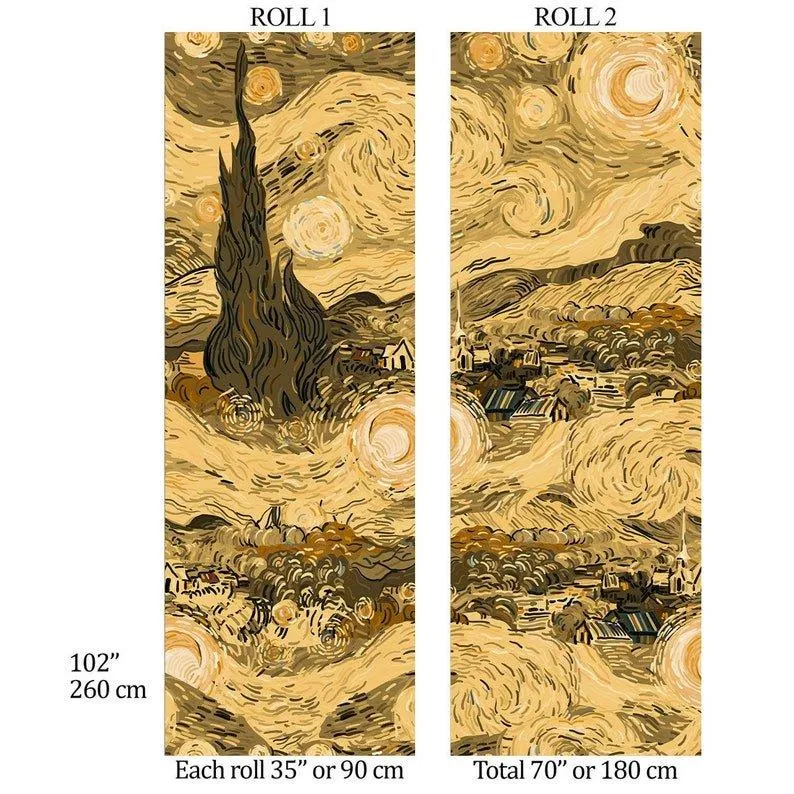 Extra Large Van Gogh Artistic Wallpaper
