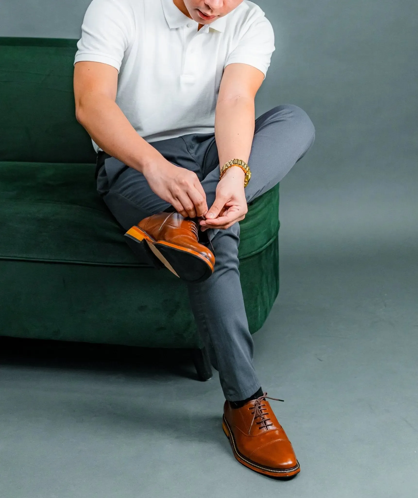 FELIX Cap Toe Plain Oxford - Tan