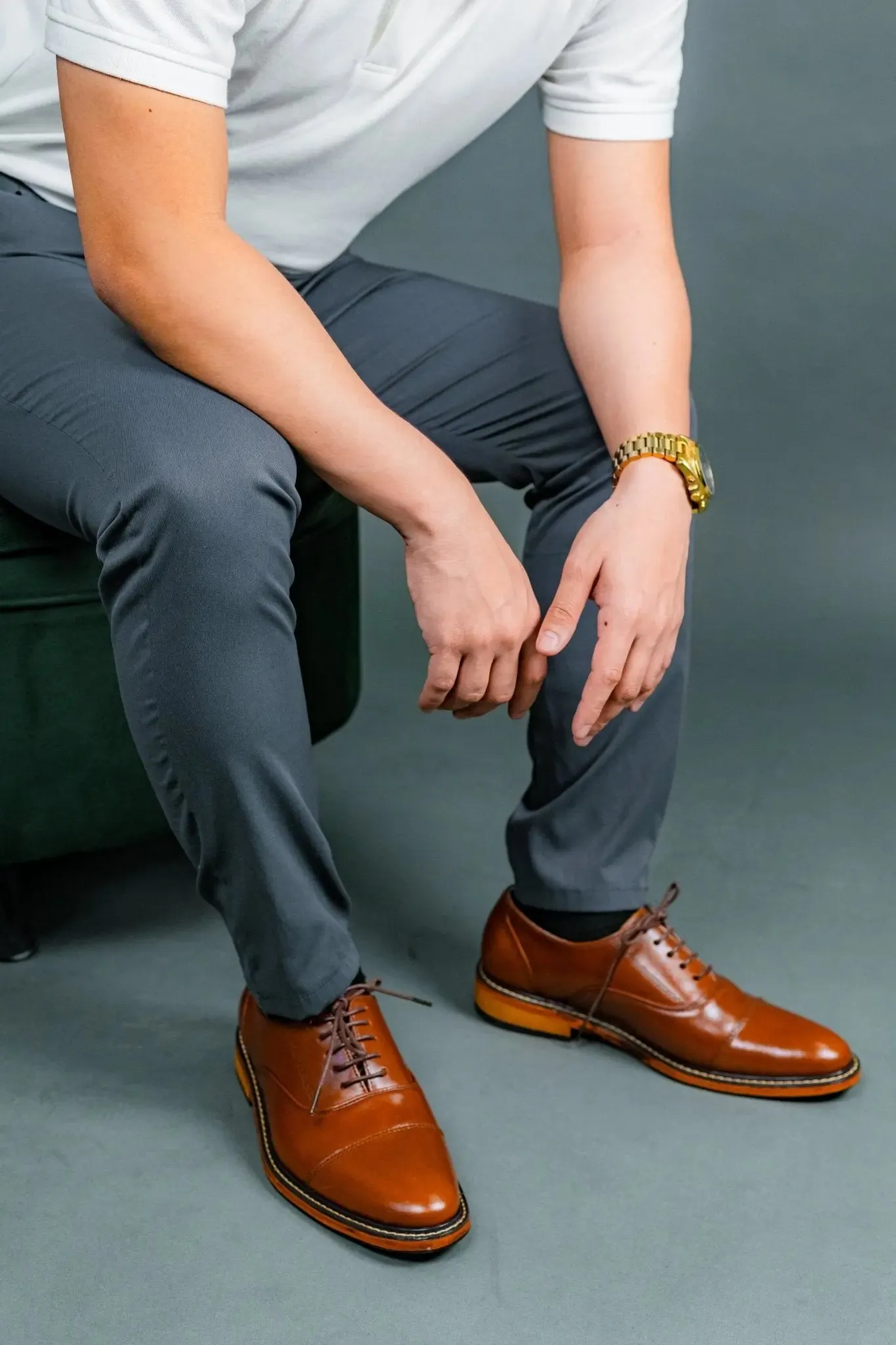 FELIX Cap Toe Plain Oxford - Tan
