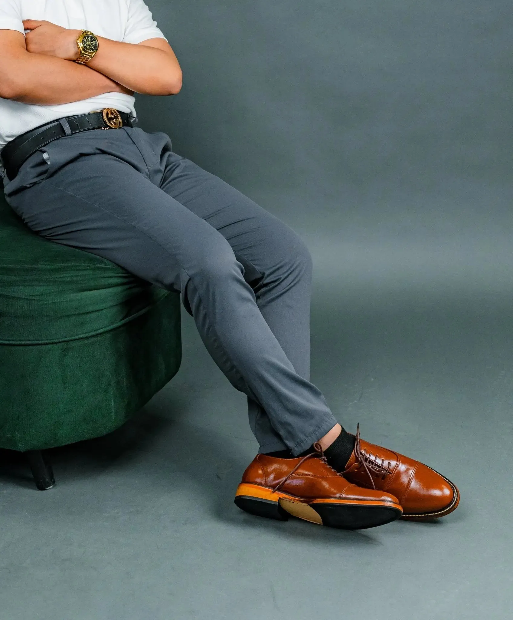 FELIX Cap Toe Plain Oxford - Tan