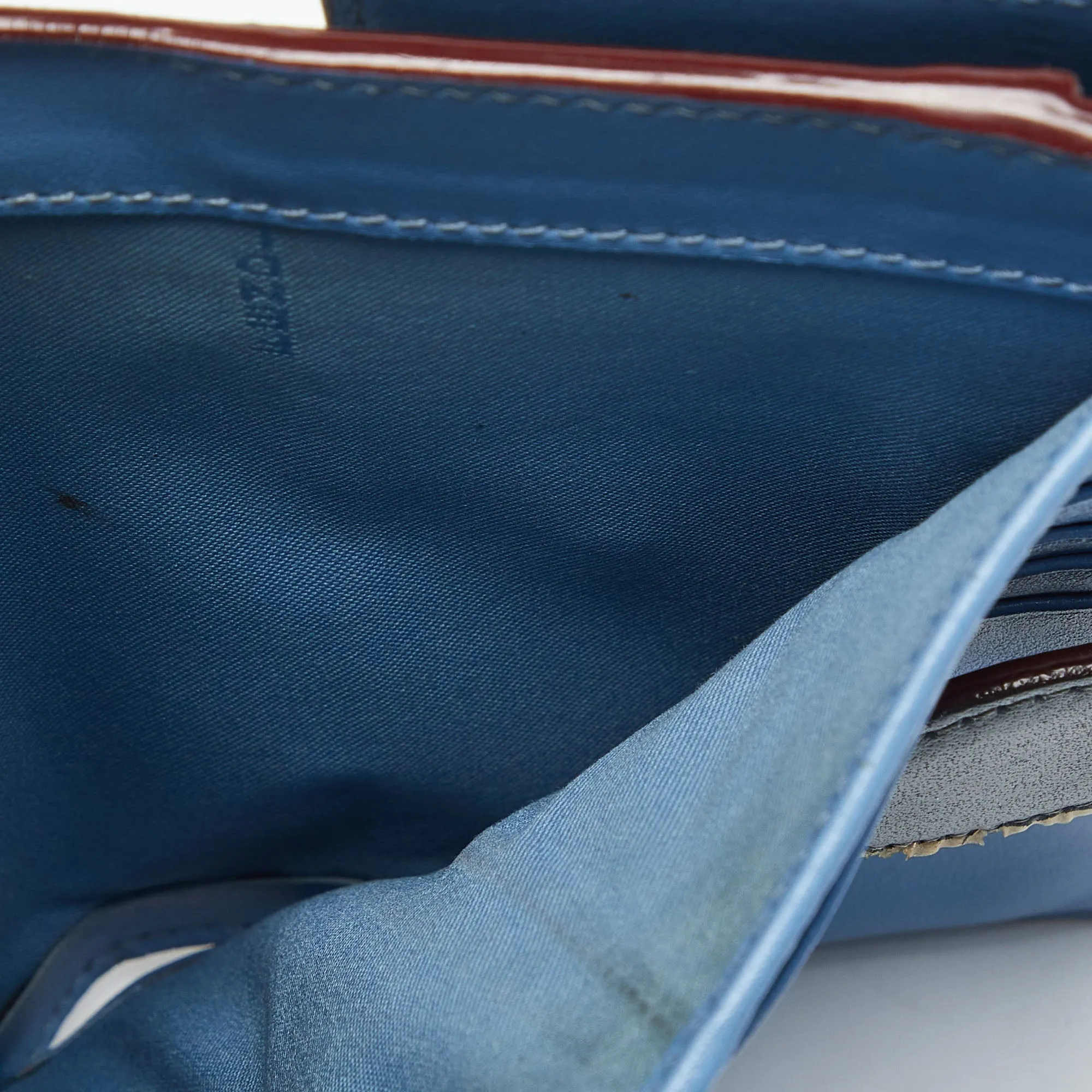 Fendi Leather Trifold Compact Wallet