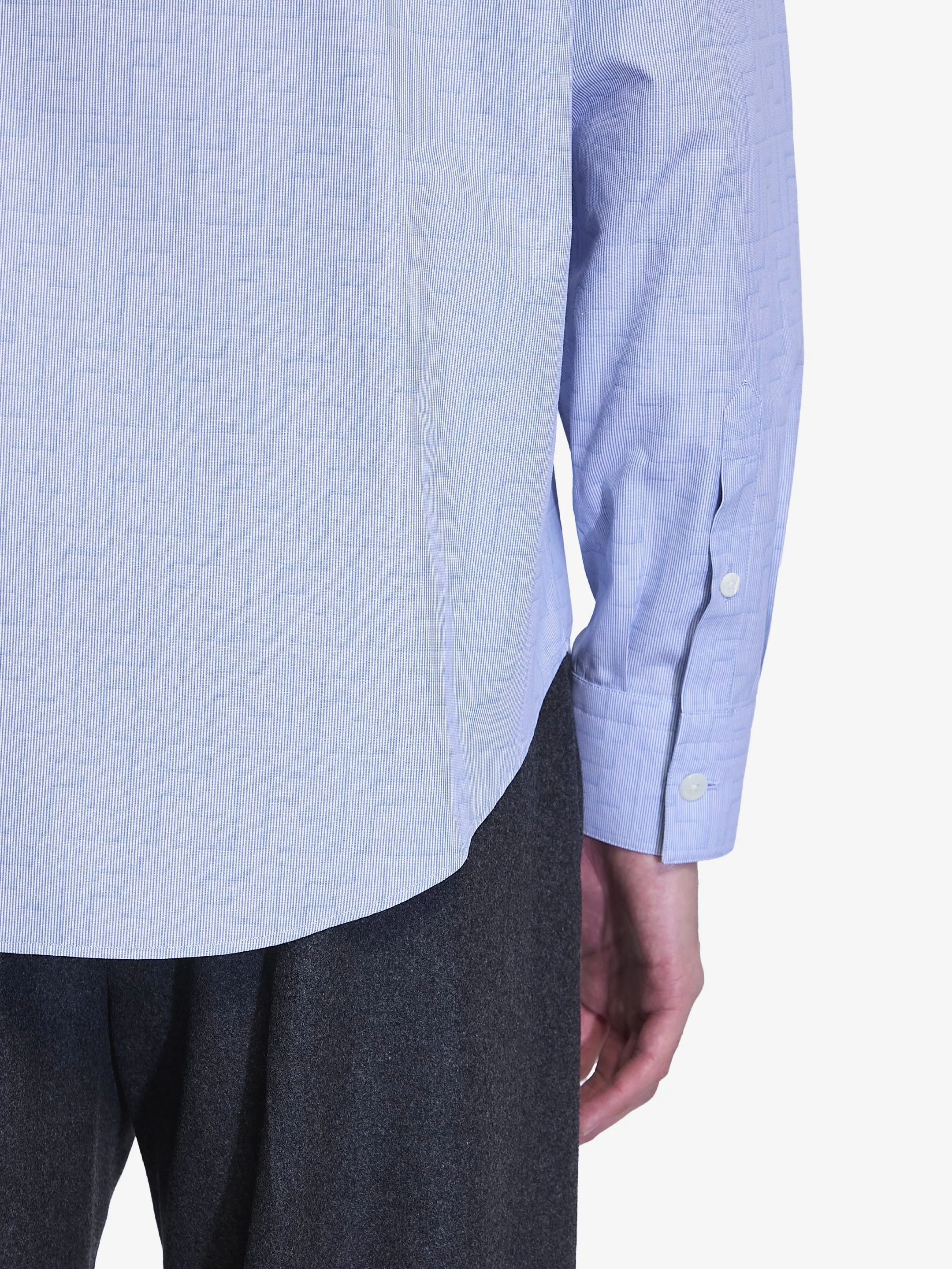 FENDI Men's FF Motif Cotton Shirt - Regular Fit