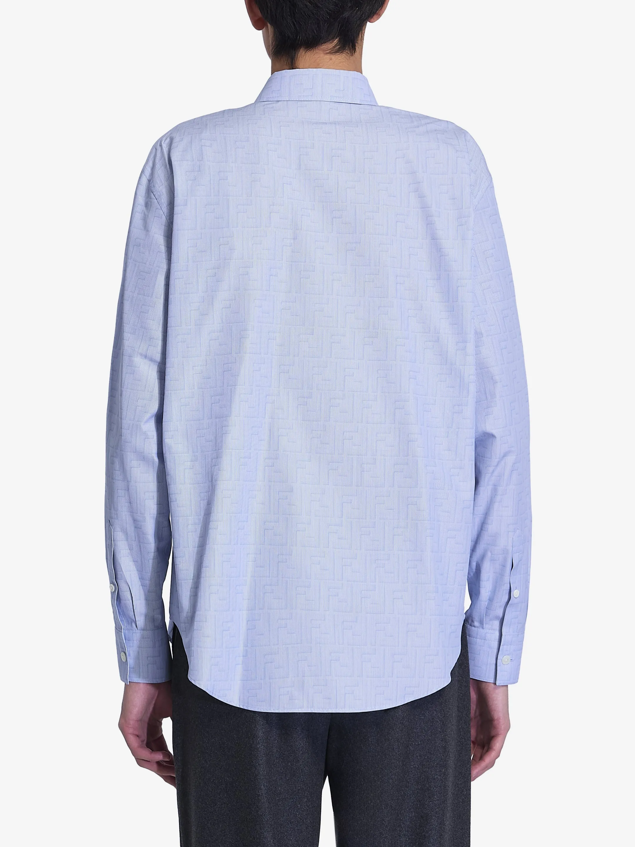 FENDI Men's FF Motif Cotton Shirt - Regular Fit