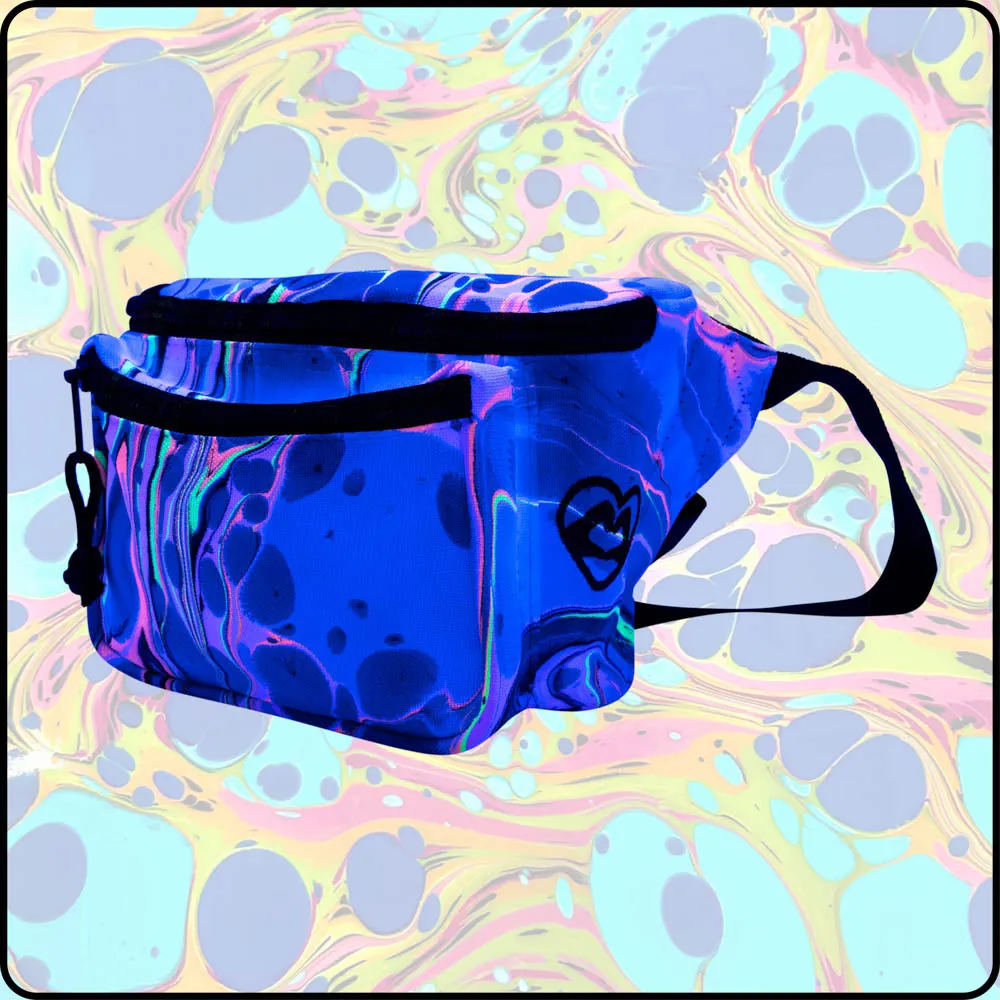 Fire Water UV Hydro-Dipped Fanny Pack