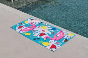 Flamingo Fiesta Kids Beach Towels