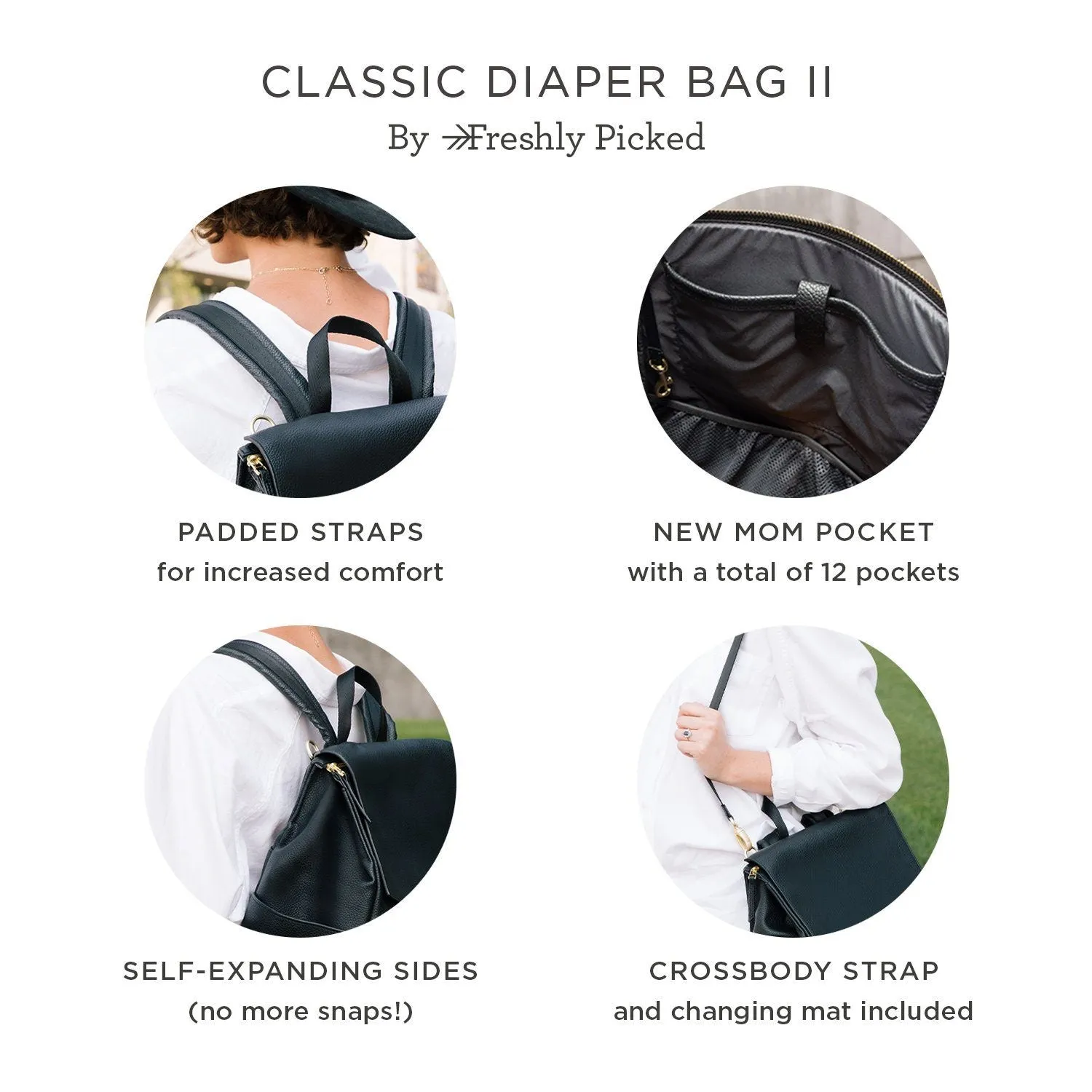 Freshly Picked Butterscotch Classic Diaper Bag II