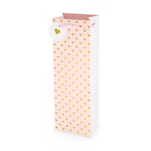 Gold Heart 750ml Bottle Bag By Cakewalk