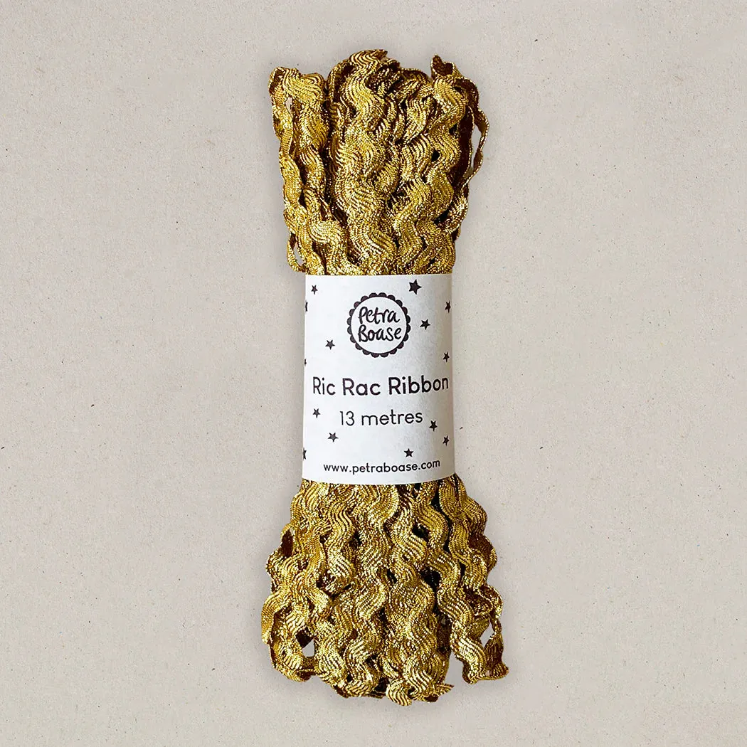 Gold Metallic Ric Rac Ribbon