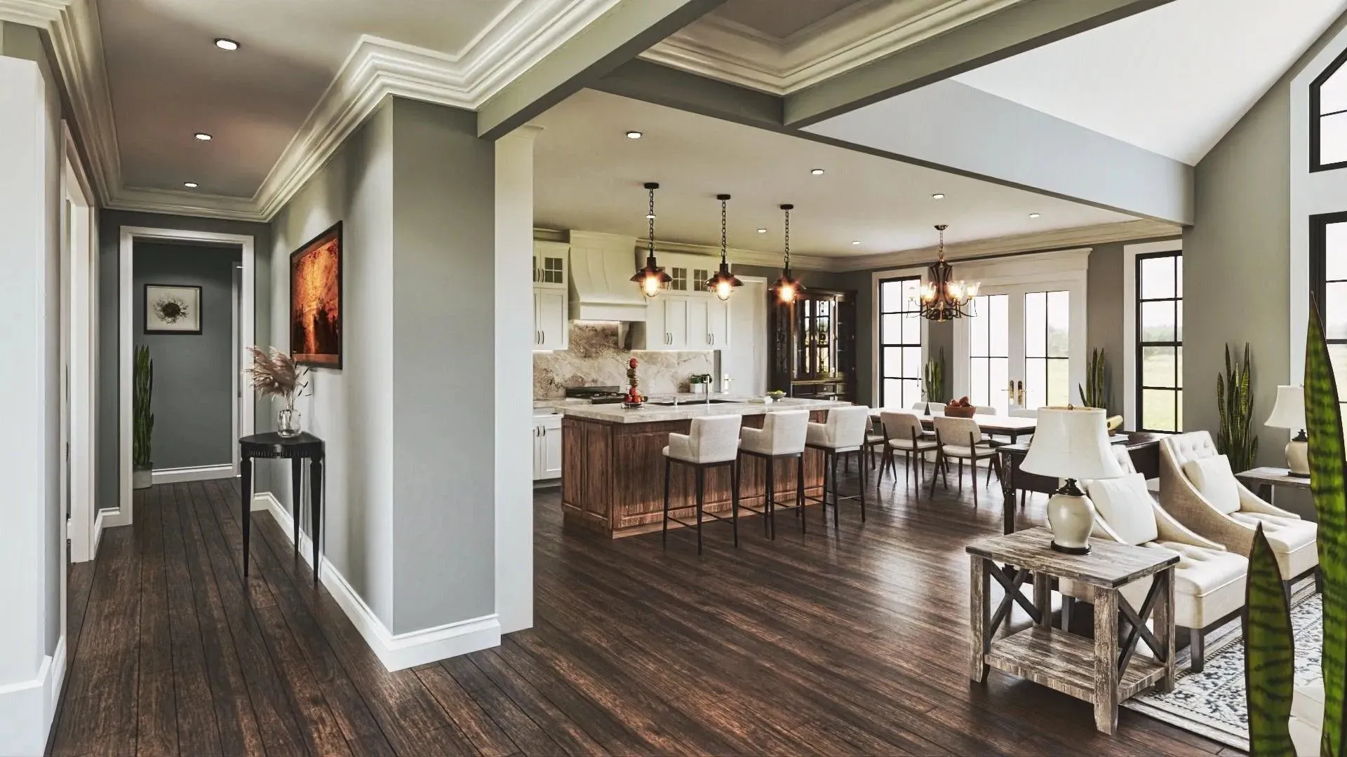 Grandiose 3-Bedroom Home with Expansive Porches and Spacious Layout
