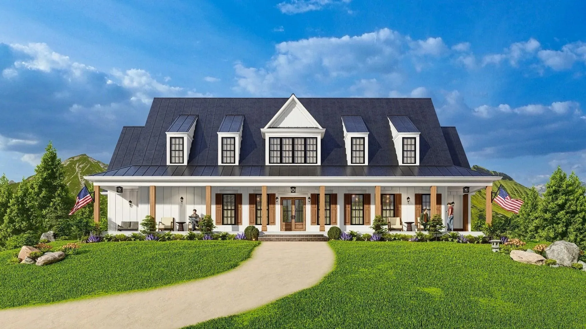 Grandiose 3-Bedroom Home with Expansive Porches and Spacious Layout
