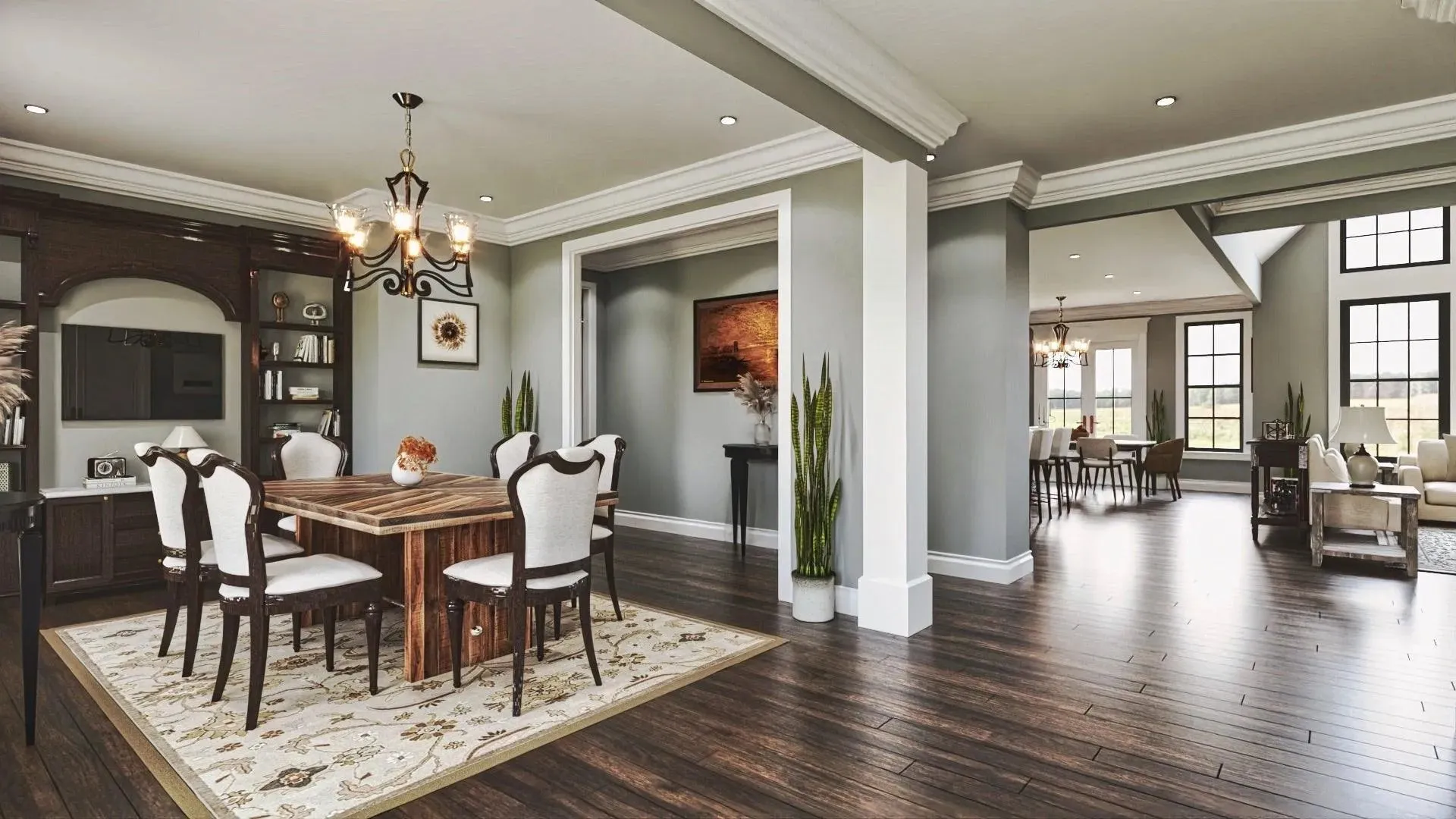 Grandiose 3-Bedroom Home with Expansive Porches and Spacious Layout
