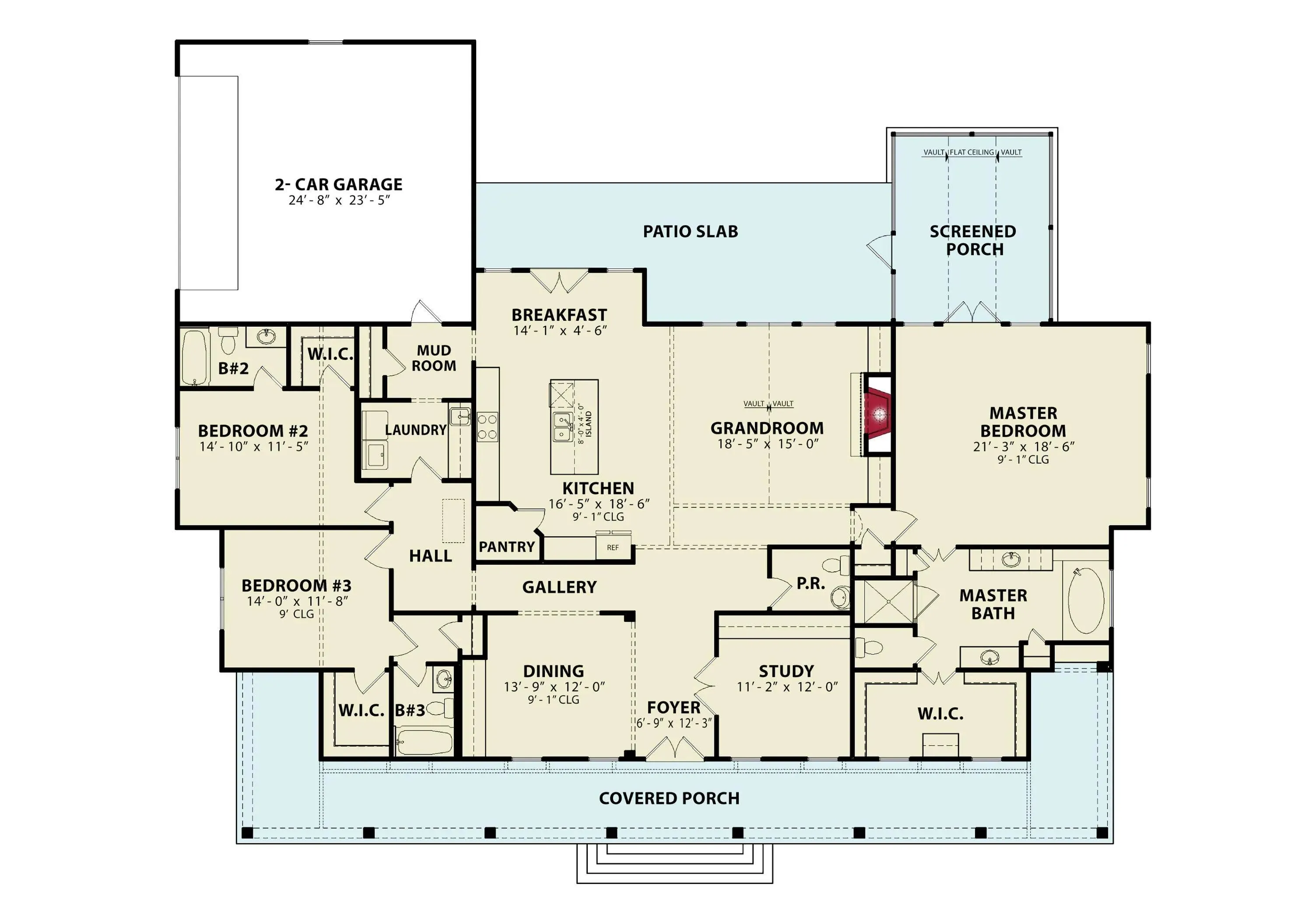 Grandiose 3-Bedroom Home with Expansive Porches and Spacious Layout