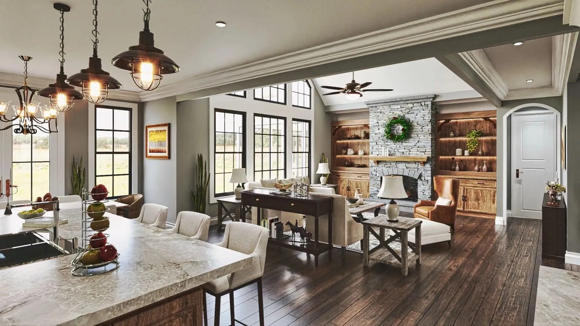 Grandiose 3-Bedroom Home with Expansive Porches and Spacious Layout
