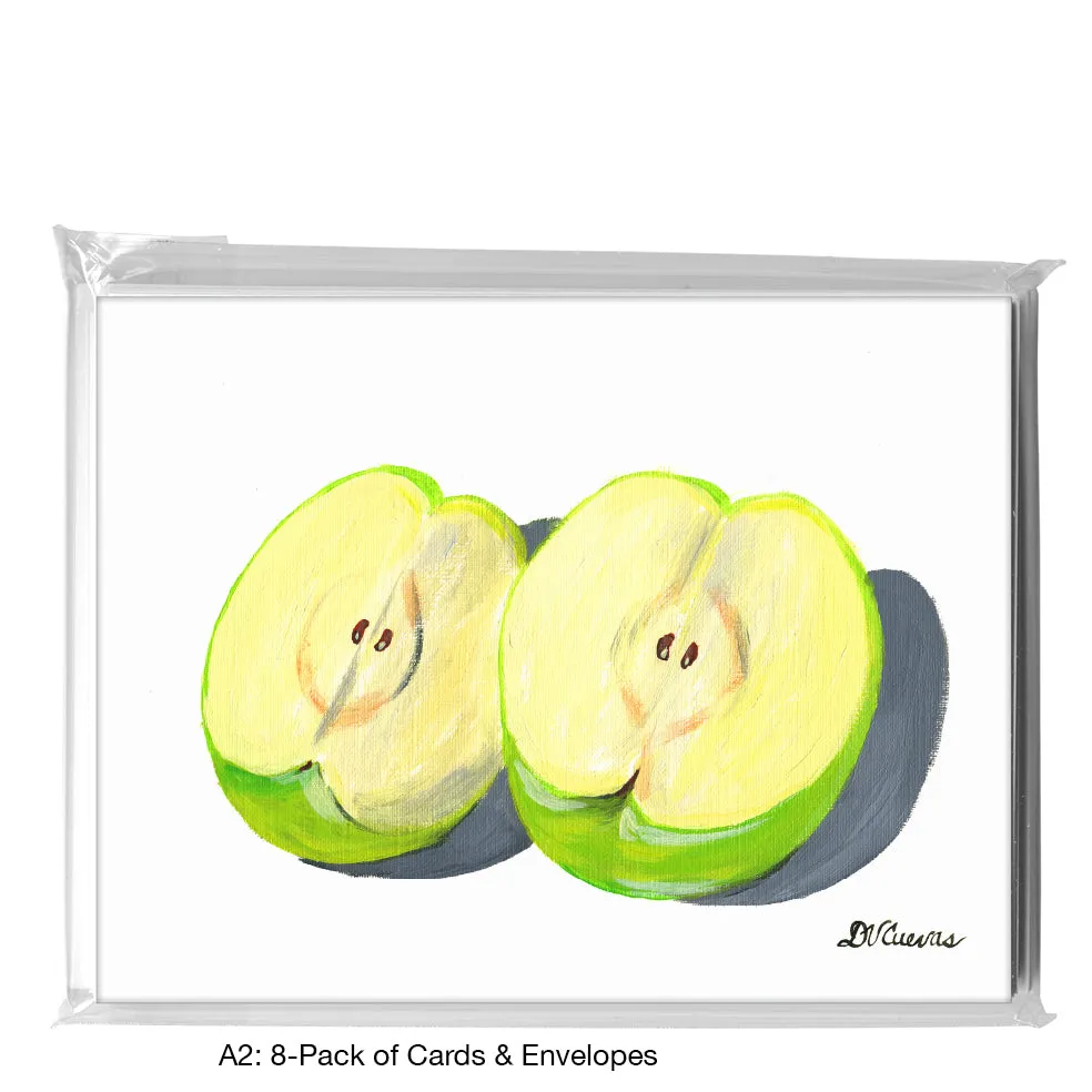 Green Apples Trio 1, Greeting Card (7485C)