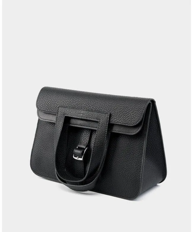 Halzan 25 cowhide crossbody handbag 2778 black