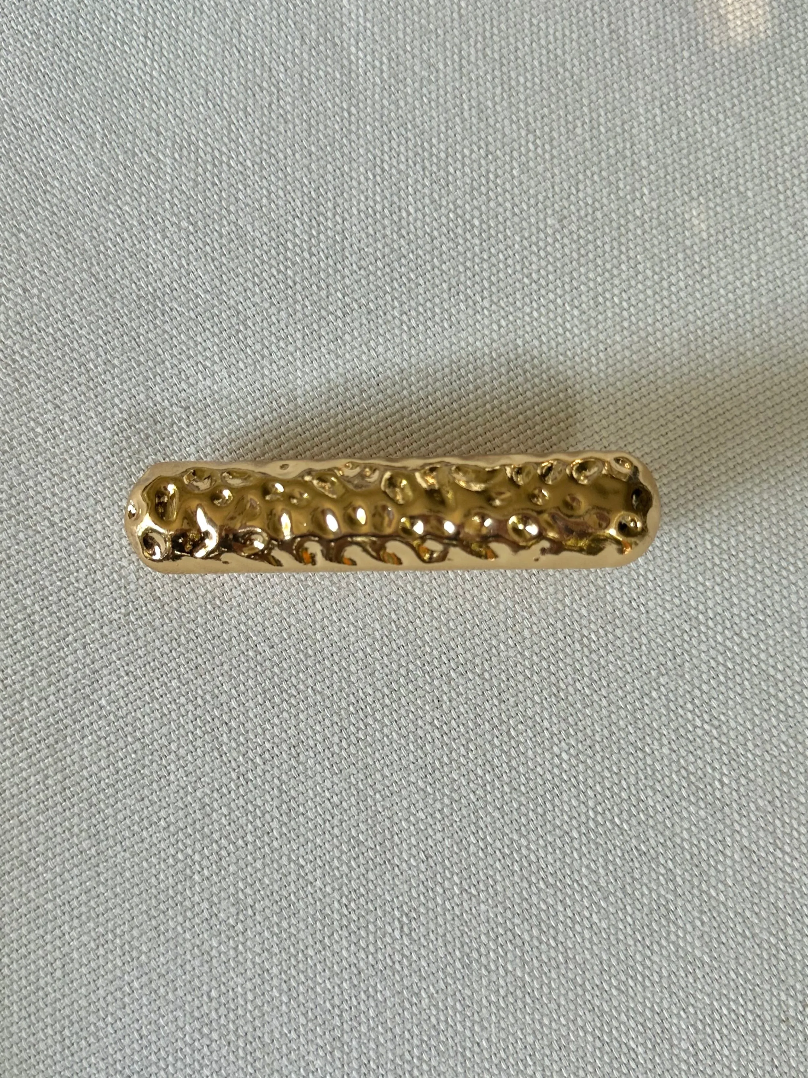 Hammered Bar Barrette