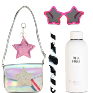 Hamster London Gift Hamper Star Mob Combo Sling   keychain   Sunglass   Bottle   Watch