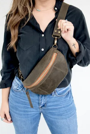 Indigo Laine Fanny Pack- Olive