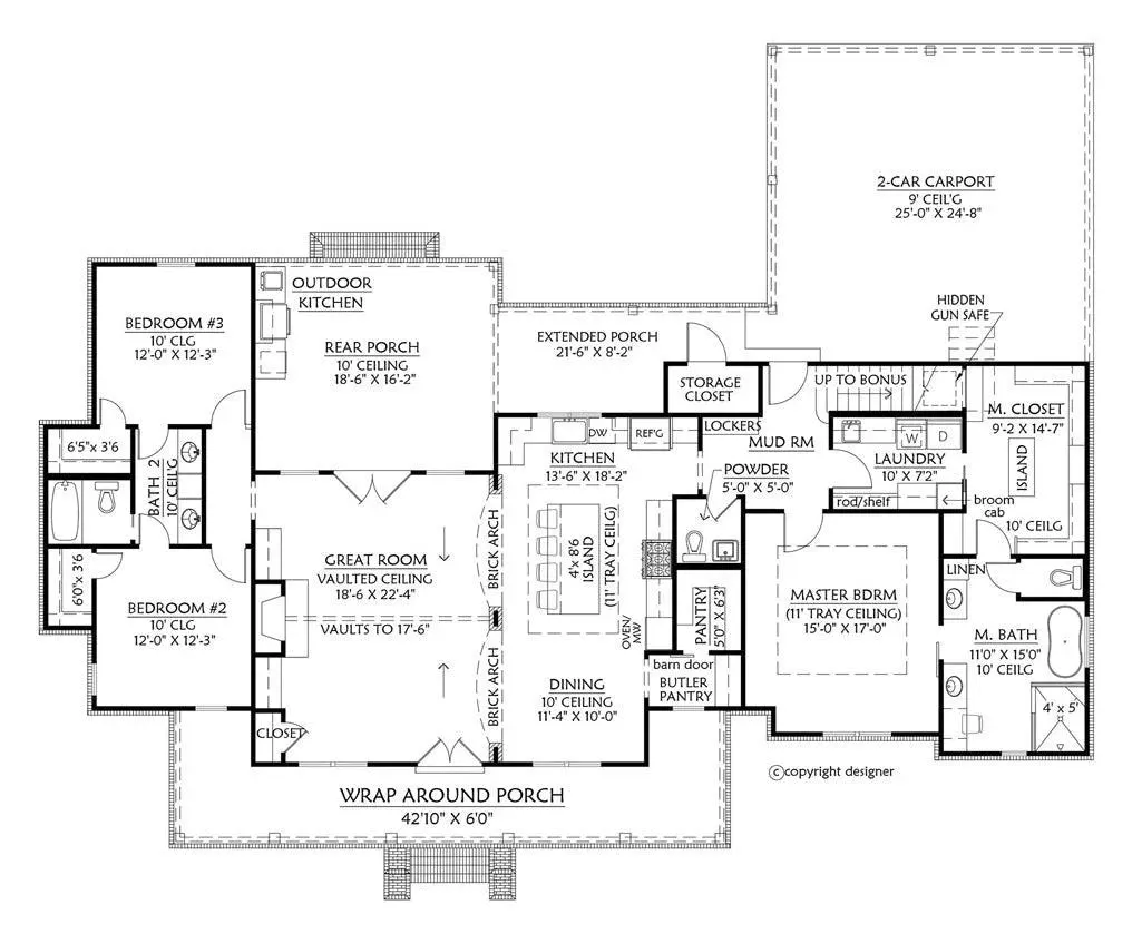 Inviting 3-Bedroom Home with Spacious Bonus Room and Porches