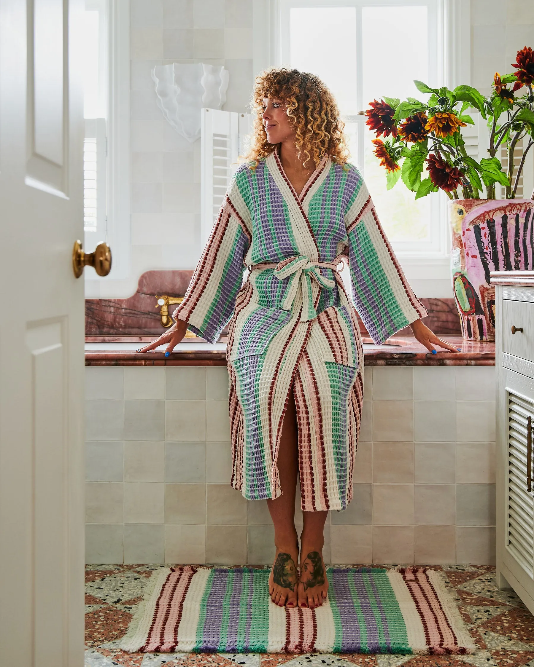 Island Delight Waffle Bath Mat