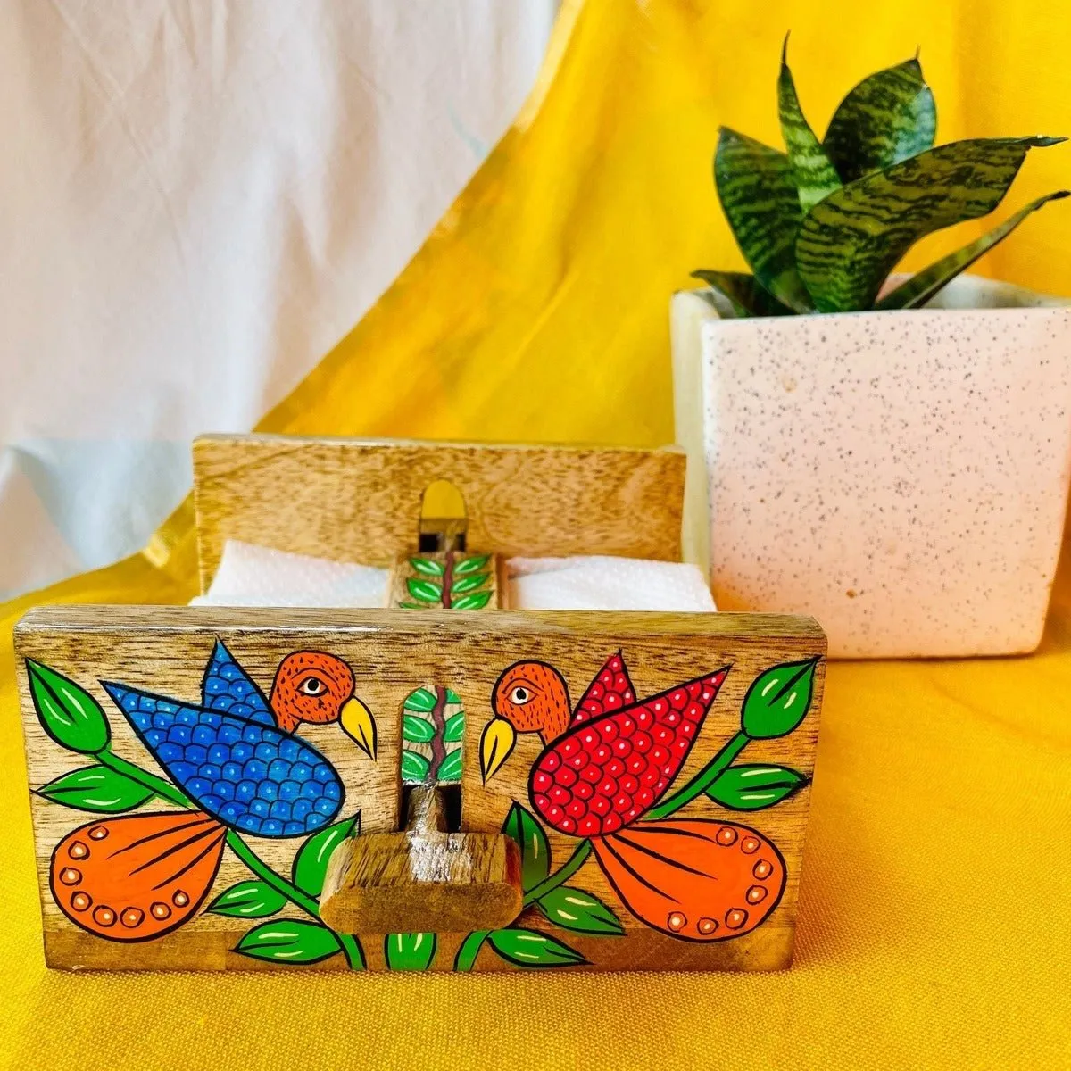 Jugni Napkin Holder - Artistic Pattachitra Craft