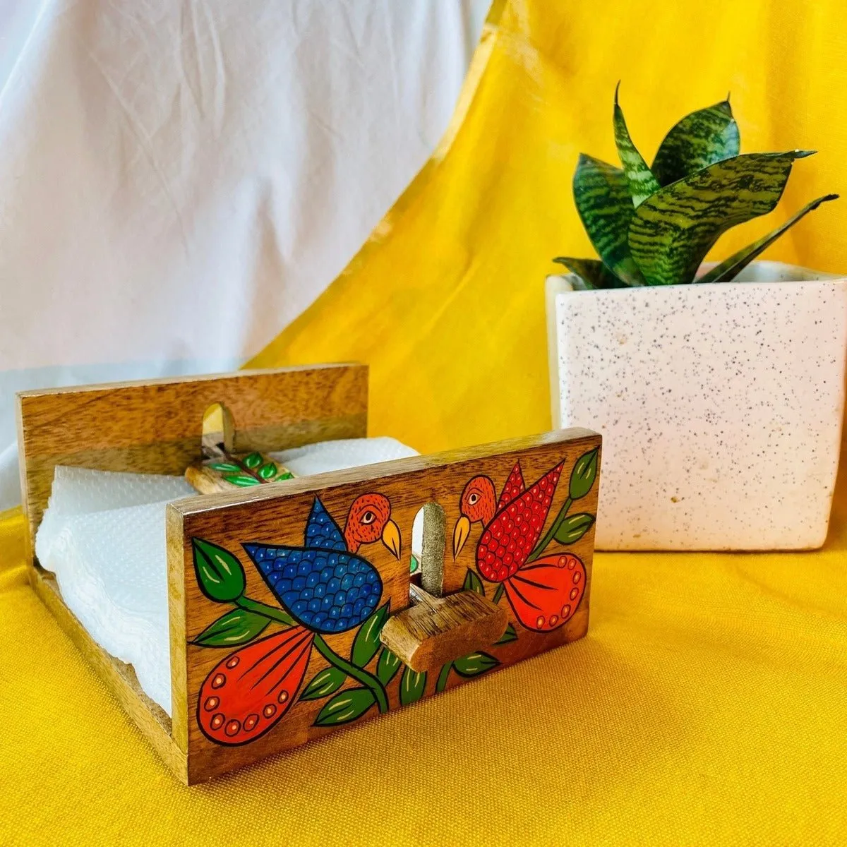 Jugni Napkin Holder - Artistic Pattachitra Craft