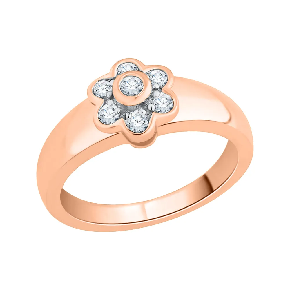 KATARINA 1/5 cttw Prong Set Cluster Diamond Ring