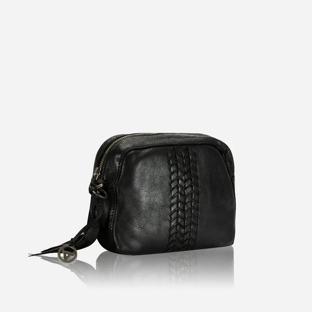 Kate Small Leather Crossbody Bag, Black