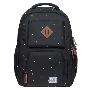 KAUKKO Backpack for School, K8008-1 ( Black / 18.9L )